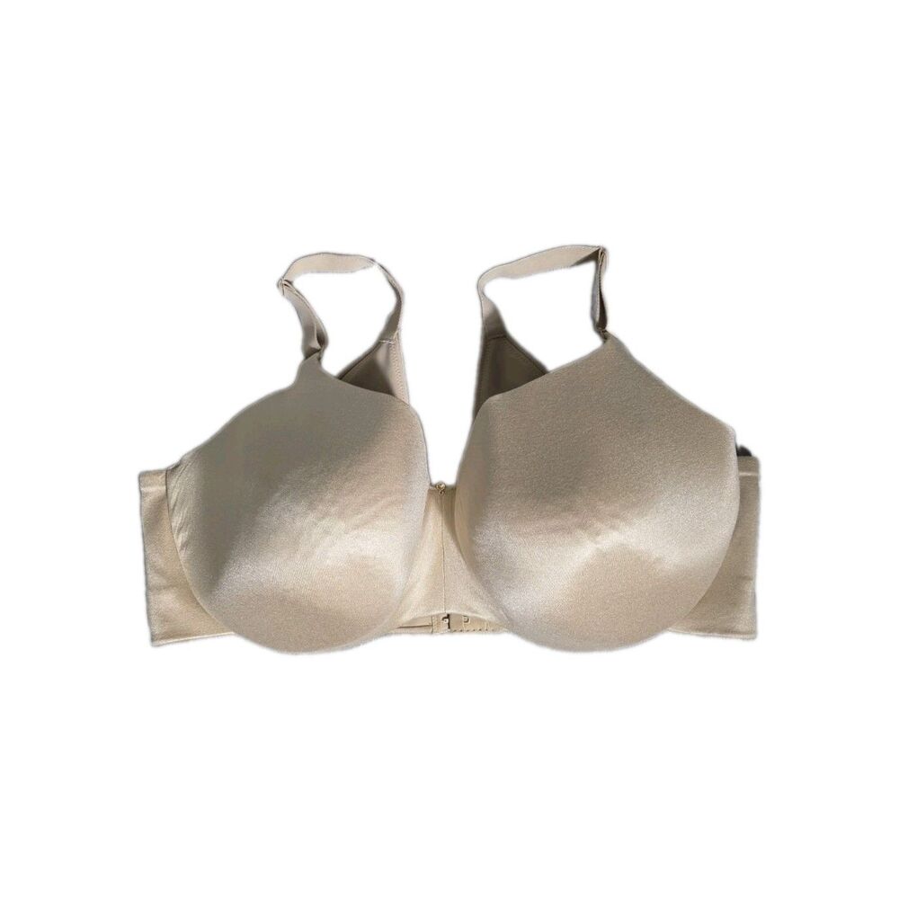 Cacique Nude Beige Lightly Lined Balconette Bra Smooth Full Coverage 44DDD EUC